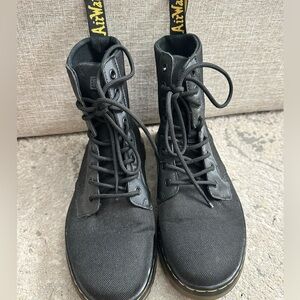 Dr. Martens Black Canvas Men's Boots